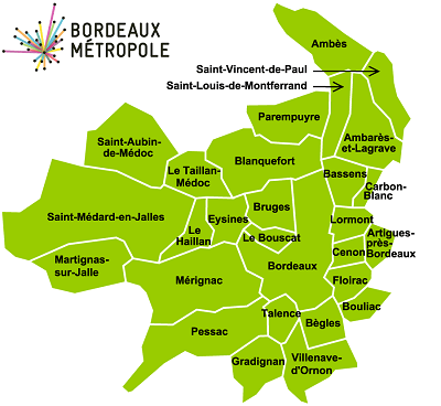 Nos recherches portent sur toute la Métropôle de Bordeaux